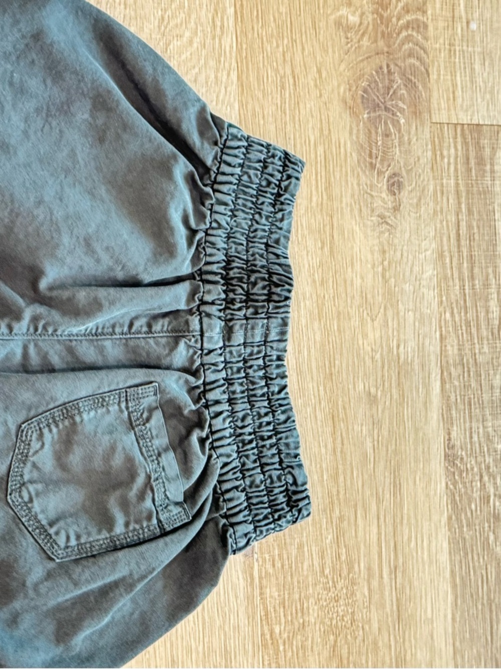 Aerie Paperbag Waist Shorts Gray Elastic Waist Lounge Casual Size XS - Picture 2 of 3